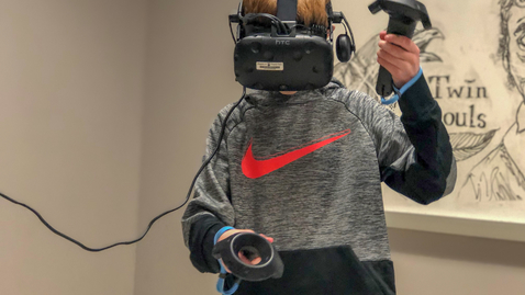 Thumbnail for University Libraries builds Virtual Environments Studio for local middle schoolers 