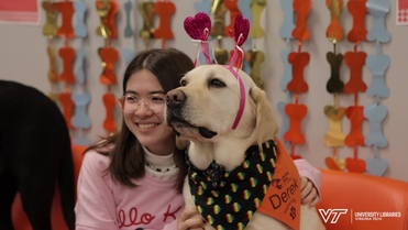 VT Therapy Dogs spread love on Valentine's Day | Virginia Tech ...