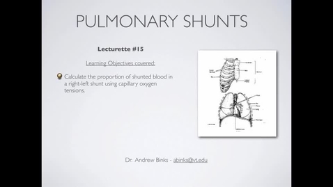 Thumbnail for entry Pulmonary Shunts (Ch 15)