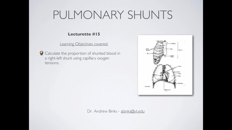 Thumbnail for Pulmonary Shunts (Ch 15)