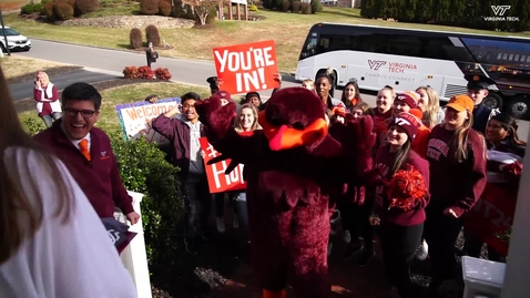 Thumbnail for Virginia Tech surprises students with offers of admission