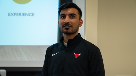 Thumbnail for Alumnus finds dream job combining analytics and basketball