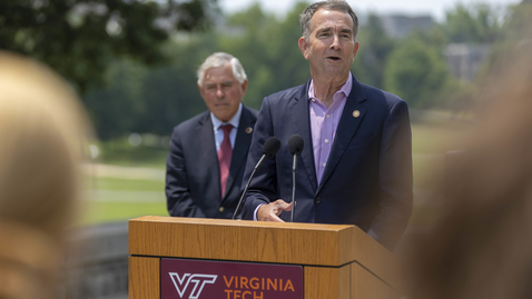 Thumbnail for entry Virginia Gov. Northam announces over 100 million dollars in support of higher education financial aid