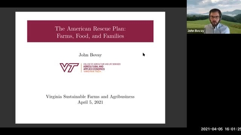 Thumbnail for entry The American Rescue Plan: Farms, Food, and Families