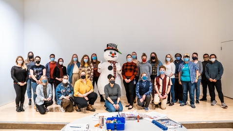 Thumbnail for Virginia Tech science graduate students trade traditional communication for a blank canvas