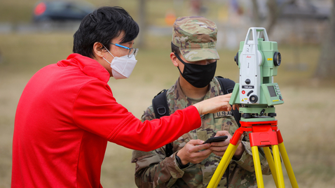 Thumbnail for Outdoors provides safe environment for engineering lab