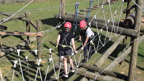 Thumbnail for Incoming 2019 MACR Cohort visit Venture Out ropes course