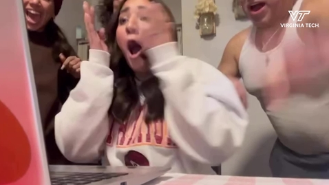 Thumbnail for Reactions from new Hokies in the Class of 2029