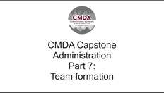 Go to Team formation - Capstone admin part 7 with duration: 34 minutes, 17 seconds