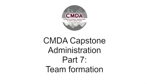 Thumbnail for Team formation - Capstone admin part 7