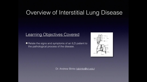 Thumbnail for entry Basis of Interstitial Lung Disease