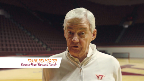 Thumbnail for entry Frank Beamer with a message for Virginia Tech Hokies