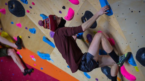 Thumbnail for entry Venture Out opens new bouldering wall