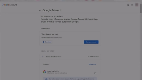 Thumbnail for entry Google - Takeout Photo Instructions