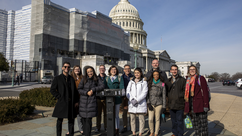 Thumbnail for Students embark on Washington Experience, learning in the nation's capital