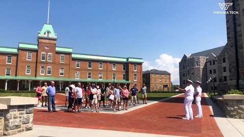 Thumbnail for entry Corps of Cadets Resumes Tours For Prospective Students