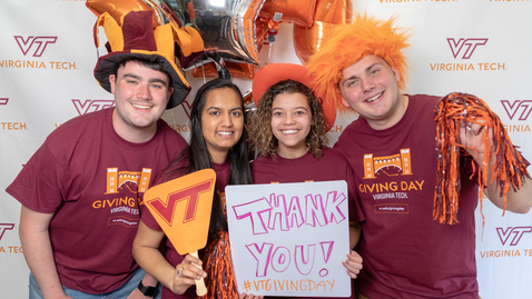 Thumbnail for Hokies give back in record numbers during Giving Day 2019