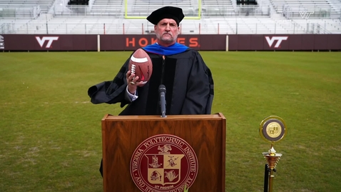 Thumbnail for entry Bud Foster encourages Class of 2020 to ‘hold it together’