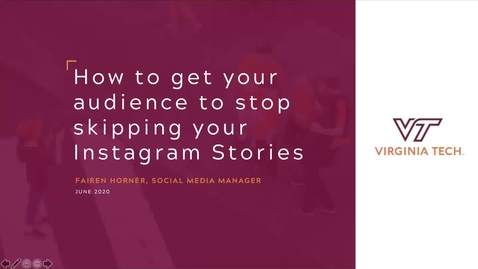 Thumbnail for entry How to get your audience to stop skipping your Instagram Stories