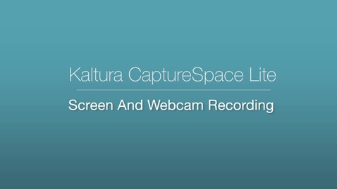 Thumbnail for CaptureSpace Lite - Screen and Webcam Recording
