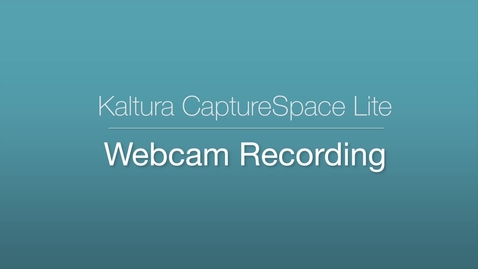Thumbnail for CaptureSpace Lite - Webcam Recording