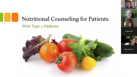 Thumbnail for Nutritional Counseling in T2 DM, Ms. Lorri Strider, APRN 