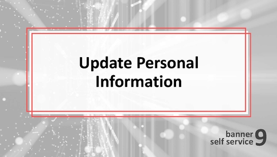 Update Personal Information