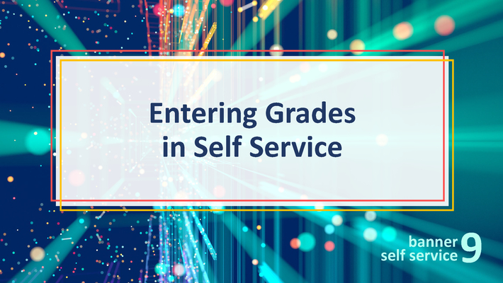 Entering Grades in Self Service