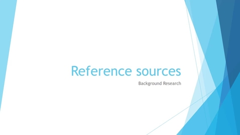 Thumbnail for Reference Sources (Handbooks, Manuals, Encyclopedias, etc.)