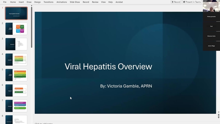 Diagnosis, Eval,  and Treatment of Hepatitis by Ms Gamble, APRN