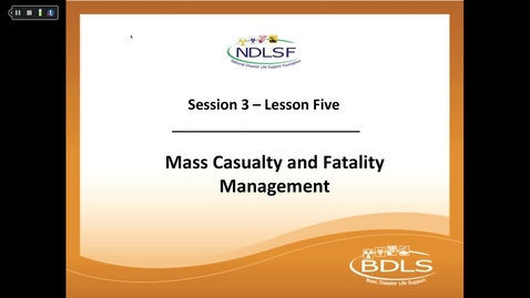 Thumbnail for entry Mass Casualty and Fatality Management