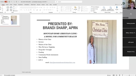 Thumbnail for The Christian Clinic: A Model of Healthcare, Brandi Sharp, APRN