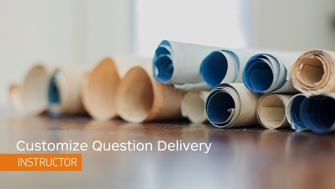 Thumbnail for entry Quizzes - Customize Question Delivery using Quiz Builder - Instructor