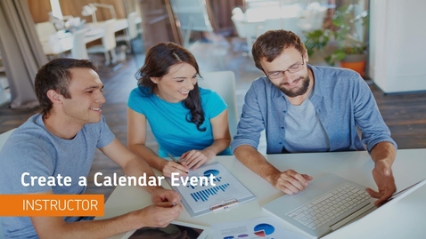 Thumbnail for entry D2L Course Management - Calendar, Create an Event - Instructor