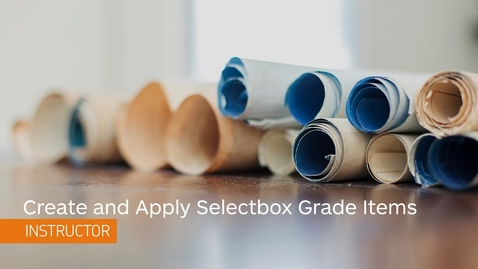 Thumbnail for D2L Grades and Assignments - Create and Apply Selectbox Grade Items - Instructor