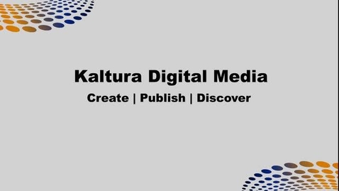Thumbnail for Kaltura - Introduction
