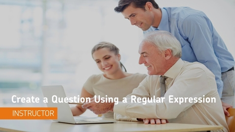 Thumbnail for entry D2L Quizzes - Question Library, Create a Question Using a Regular Expression - Instructor
