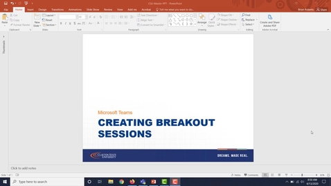 Thumbnail for entry Breakout Meeting Rooms - Teams Meetings