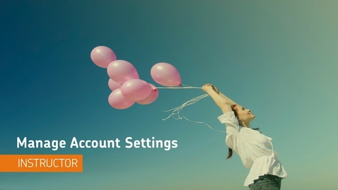 Thumbnail for Managing Account Settings - D2L