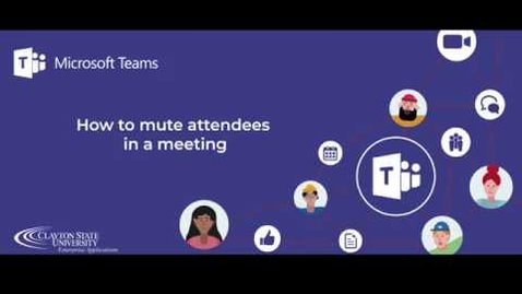 Thumbnail for entry Muting Attendees - Teams Meeting