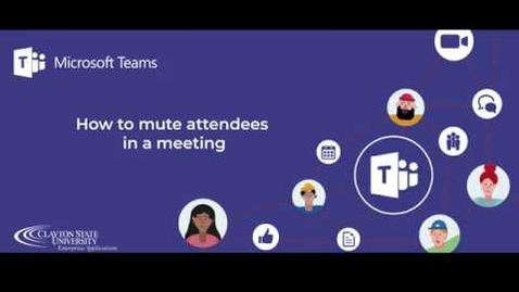 Thumbnail for Muting Attendees - Teams Meeting