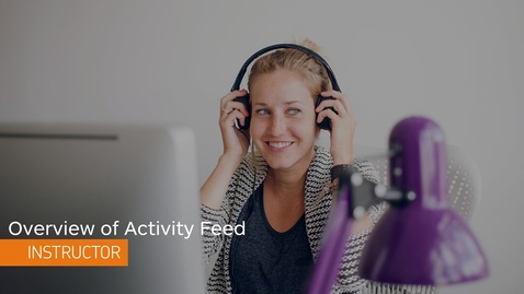 Thumbnail for entry D2L - Activity Feed Overview - Instructor