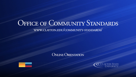 Thumbnail for entry Office of Community Standards