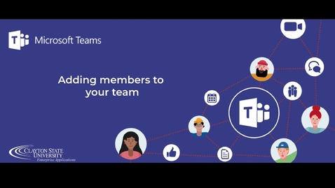 Thumbnail for entry Adding Members - Microsoft Teams