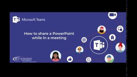 Thumbnail for entry Sharing a PowerPoint - Teams Meeting