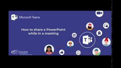 Thumbnail for Sharing a PowerPoint - Teams Meeting