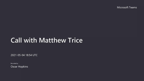 Thumbnail for entry Alumni Spotlight - Matthew Trice