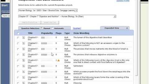 Thumbnail for entry Respondus 4.0 and the Test Bank Network