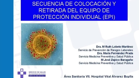 Miniatura para Secuencia de colocación y retirada del equipo individual (EPI)