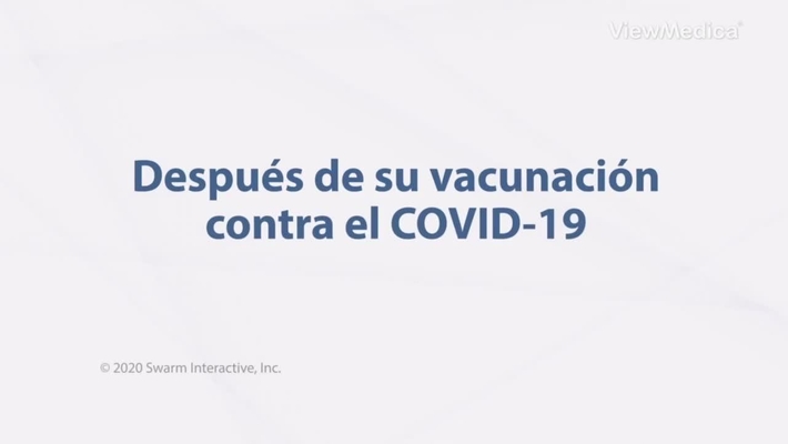 Después de su vacunación del COVID-19